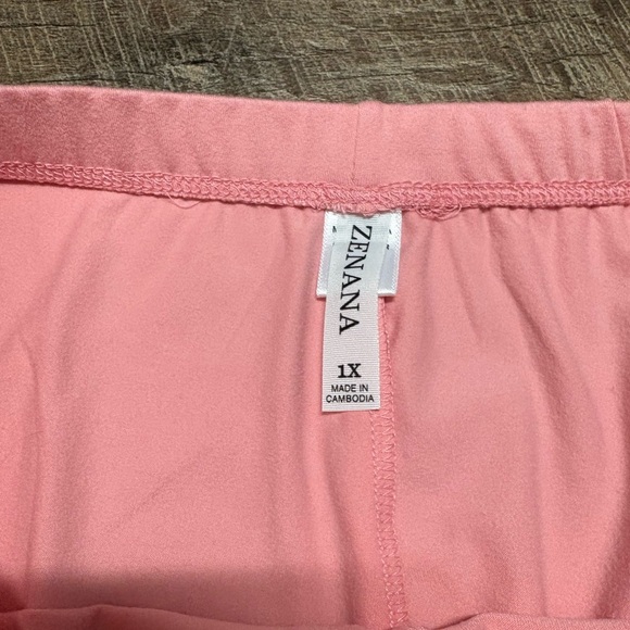 NWOT Zenana Boutique Brand Soft Pink Biker Shorts Size XL - Picture 2 of 3